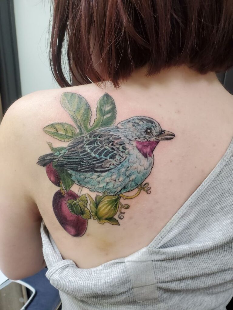 Bird Watercolor Painting Tattoo Drawing - Small Wren Bird Tattoo, HD Png  Download - kindpng