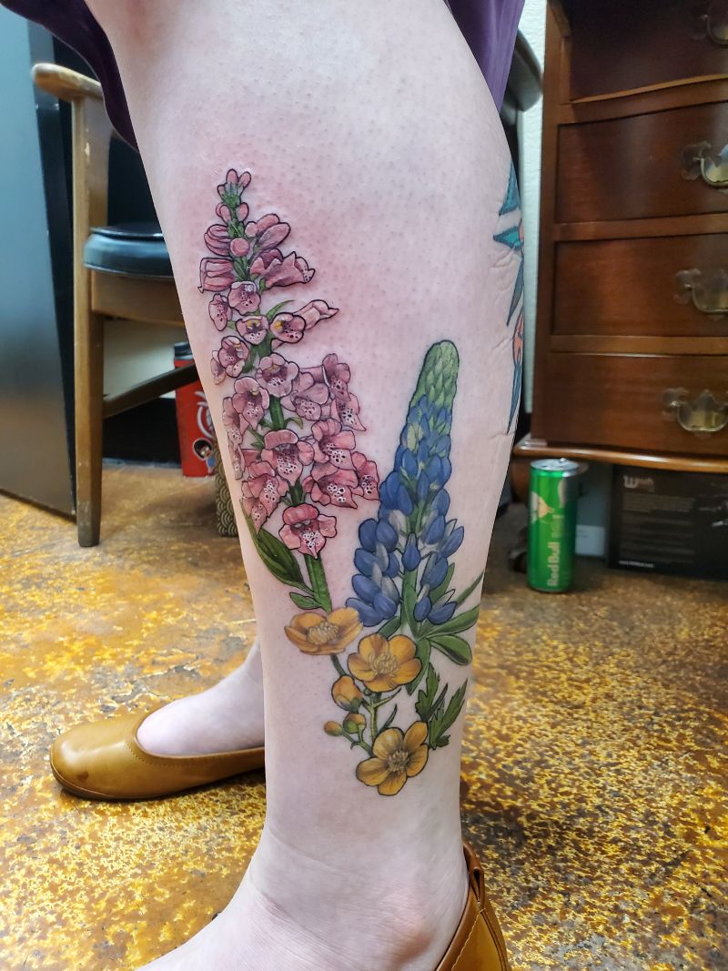 Arm Realistic Flower Tattoo by Soma Tiger Tattoo